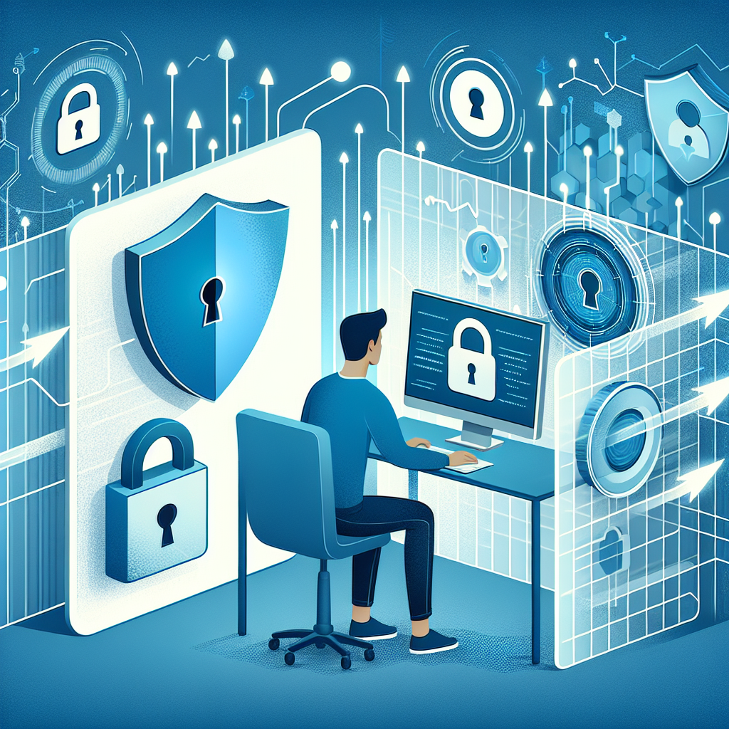 "Modern digital security concept illustrating a padlock symbolizing personal data protection, surrounded by binary code and digital devices, representing the importance of safeguarding personal information in the digital age."